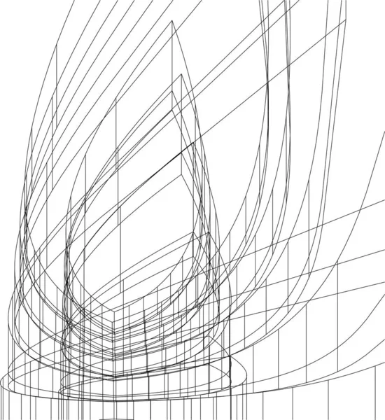 Абстрактные Архитектурные Обои Цифровой Фон — стоковый вектор