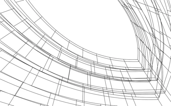 Abstrakt Arkitektoniska Tapeter Digital Bakgrund — Stock vektor