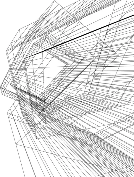 Абстрактные Архитектурные Обои Цифровой Фон — стоковый вектор