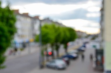 Park sahnesinde bulanık yeşillik, odaklanmamış duvar kağıdı 