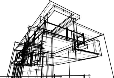 soyut mimari duvar kağıdı, dijital arkaplan