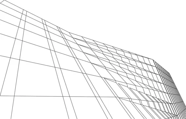 Abstrakt Arkitektoniska Tapeter Digital Bakgrund — Stock vektor