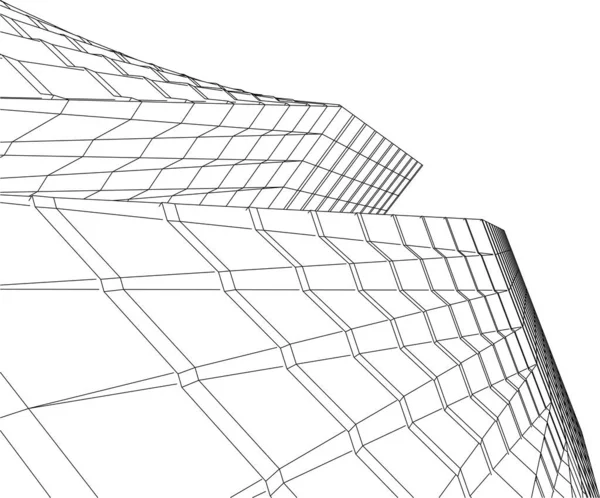 建筑墙纸摘要 数码背景 — 图库矢量图片