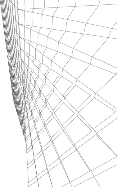 抽象的な建築壁紙やデジタル背景 — ストックベクタ