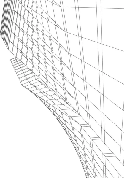 建筑墙纸摘要 数码背景 — 图库矢量图片