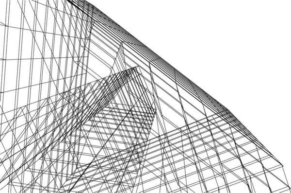 建筑墙纸摘要 数码背景 — 图库矢量图片