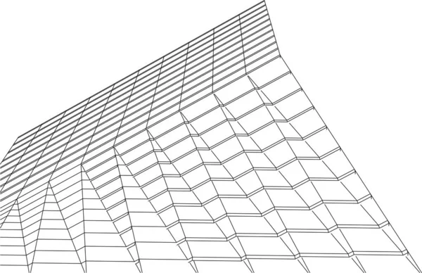 抽象的な建築壁紙やデジタル背景 — ストックベクタ