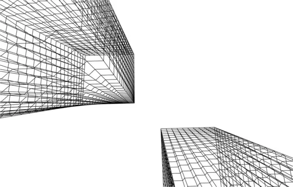 Абстрактные Архитектурные Обои Цифровой Фон — стоковый вектор