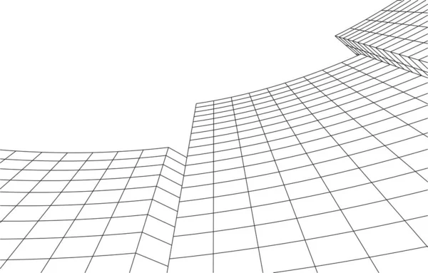 Abstrakte Architektonische Tapete Digitaler Hintergrund — Stockvektor