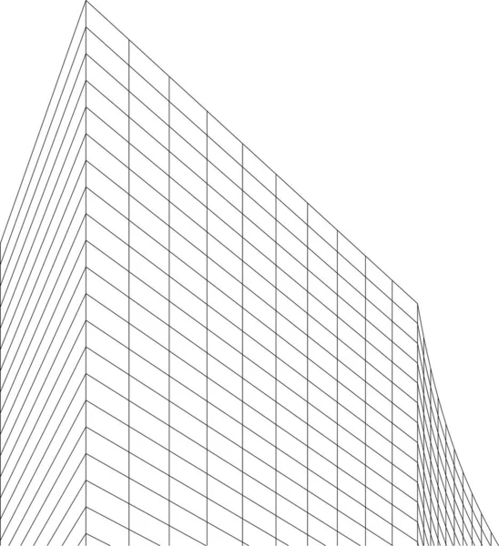 Abstraktní Architektonická Tapeta Digitální Pozadí — Stockový vektor