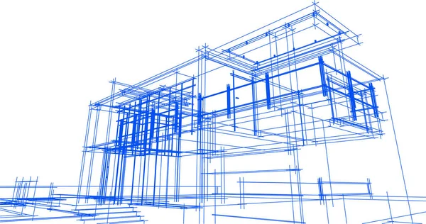 Abstrakcyjna Tapeta Architektoniczna Tło Cyfrowe — Wektor stockowy