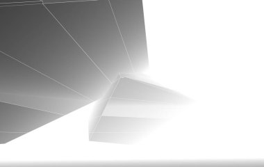 3D mimari illüstrasyon, soyut duvar kağıdı