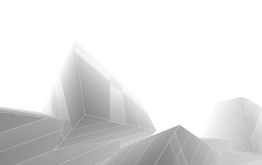 3D mimari illüstrasyon, soyut duvar kağıdı