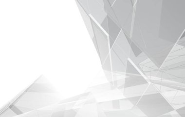 3D mimari illüstrasyon, soyut duvar kağıdı