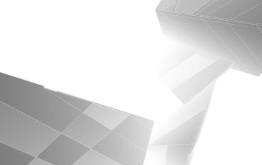 3D mimari illüstrasyon, soyut duvar kağıdı