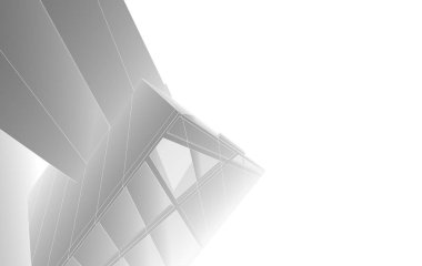 3D mimari illüstrasyon, soyut duvar kağıdı