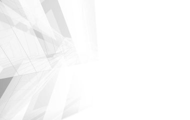 3D mimari illüstrasyon, soyut duvar kağıdı