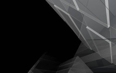 3D mimari illüstrasyon, soyut duvar kağıdı