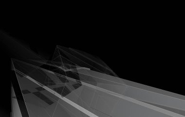 3D mimari illüstrasyon, soyut duvar kağıdı