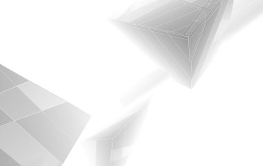 3D mimari illüstrasyon, soyut duvar kağıdı