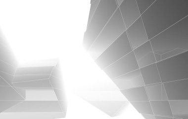 3D mimari illüstrasyon, soyut duvar kağıdı