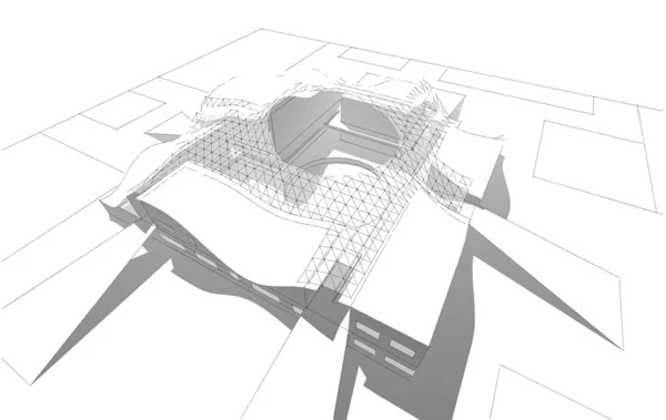 Архитектурная Иллюстрация Абстрактные Обои — стоковое фото