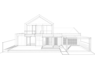 minimal 3d mimari proje, mimari sanat