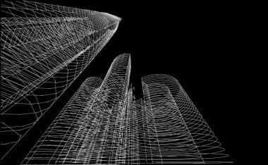 astarlı 3D mimari sanat, dijital duvar kağıdı