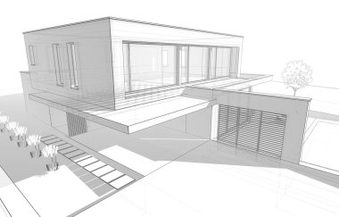 minimal 3d mimari proje, mimari sanat