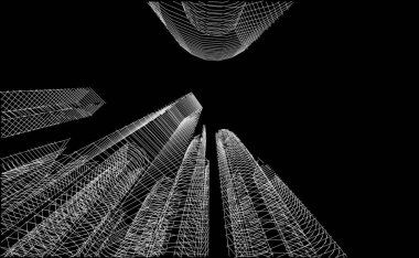 astarlı 3D mimari sanat, dijital duvar kağıdı