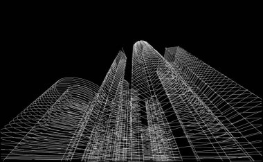 astarlı 3D mimari sanat, dijital duvar kağıdı