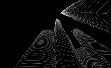 astarlı 3D mimari sanat, dijital duvar kağıdı