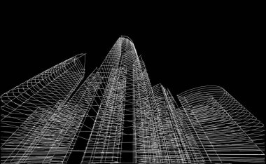 astarlı 3D mimari sanat, dijital duvar kağıdı