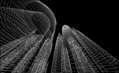 astarlı 3D mimari sanat, dijital duvar kağıdı