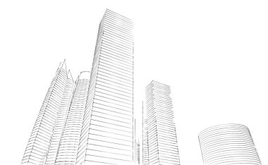 astarlı 3D mimari sanat, dijital duvar kağıdı