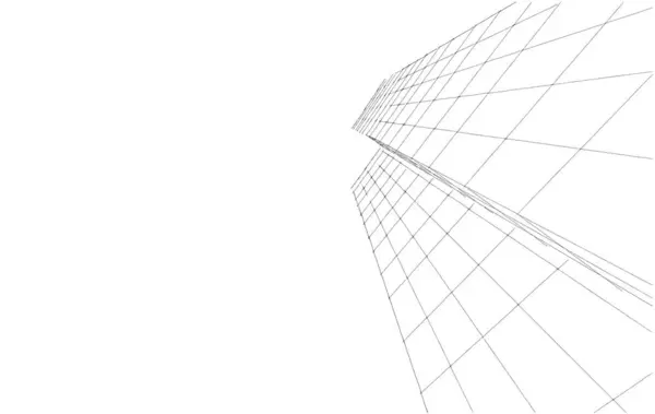 3D内衬建筑艺术 数码壁纸 — 图库照片