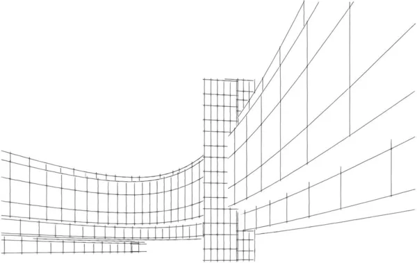 Podszewka Sztuka Architektoniczna Tapety Cyfrowe — Zdjęcie stockowe