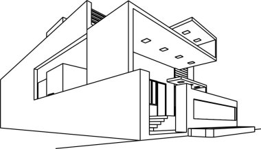 minimal 3d mimari proje, mimari sanat