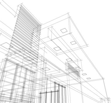 minimal 3d mimari proje, mimari sanat