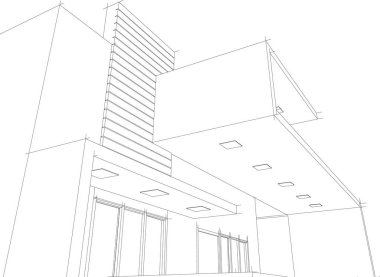 minimal 3d mimari proje, mimari sanat