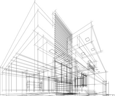 minimal 3d mimari proje, mimari sanat