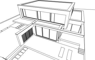 minimal 3d mimari proje, mimari sanat