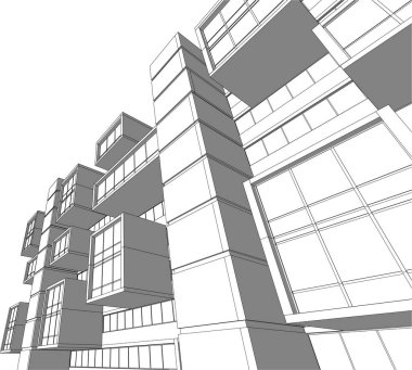 minimal 3d mimari proje, mimari sanat