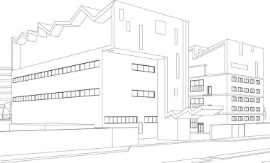 minimal 3d mimari proje, mimari sanat