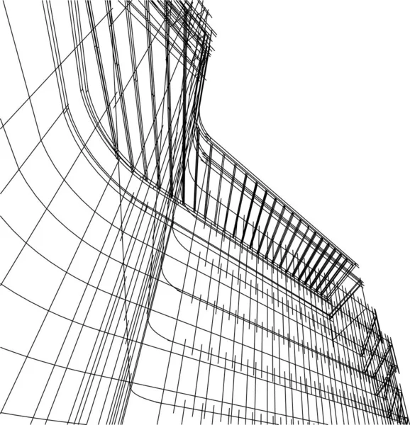 3D内衬建筑艺术 数码壁纸 — 图库矢量图片