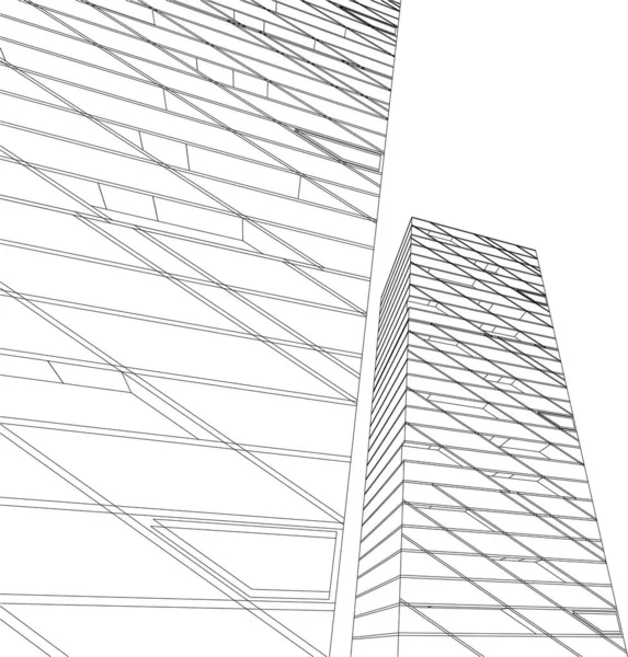 Tapissé Art Architectural Papier Peint Numérique — Image vectorielle