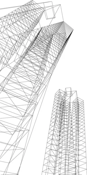 Podszewka Sztuka Architektoniczna Tapety Cyfrowe — Wektor stockowy