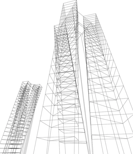 Podszewka Sztuka Architektoniczna Tapety Cyfrowe — Wektor stockowy