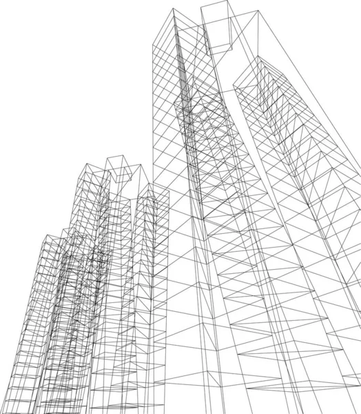 Podszewka Sztuka Architektoniczna Tapety Cyfrowe — Wektor stockowy