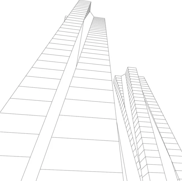 3D内衬建筑艺术 数码壁纸 — 图库矢量图片